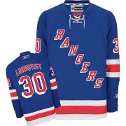 Reebok New York Rangers 30 Men's Henrik Lundqvist Royal Blue Authentic Home NHL Jersey