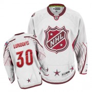Reebok New York Rangers 30 Men's Henrik Lundqvist White Authentic 2011 All Star NHL Jersey