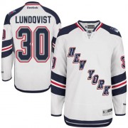 Reebok New York Rangers 30 Men's Henrik Lundqvist White Authentic 2014 Stadium Series NHL Jersey