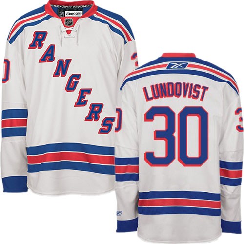 Henrik Lundqvist White Authentic Away Jersey Rangers Shop
