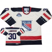 Reebok New York Rangers 30 Men's Henrik Lundqvist White Authentic Winter Classic NHL Jersey