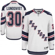 Reebok New York Rangers 30 Youth Henrik Lundqvist White Authentic 2014 Stadium Series NHL Jersey