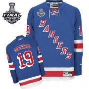 Reebok New York Rangers 19 Men's Brad Richards Royal Blue Premier Home 2014 Stanley Cup NHL Jersey