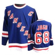 CCM New York Rangers 68 Men's Jaromir Jagr Royal Blue Authentic Throwback NHL Jersey