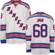 Reebok New York Rangers 68 Men's Jaromir Jagr White Premier Away NHL Jersey