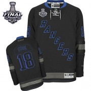 Reebok New York Rangers 18 Men's Marc Staal Black Ice Authentic 2014 Stanley Cup NHL Jersey
