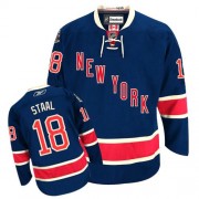 Reebok New York Rangers 18 Men's Marc Staal Navy Blue Authentic Third NHL Jersey
