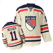 Reebok New York Rangers 11 Men's Mark Messier Cream Premier Winter Classic NHL Jersey