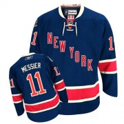 Reebok New York Rangers 11 Men's Mark Messier Navy Blue Premier Third NHL Jersey