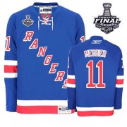 Reebok New York Rangers 11 Men's Mark Messier Royal Blue Premier Home 2014 Stanley Cup NHL Jersey