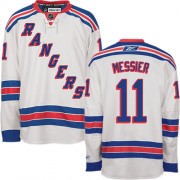 Reebok New York Rangers 11 Men's Mark Messier White Premier Away NHL Jersey