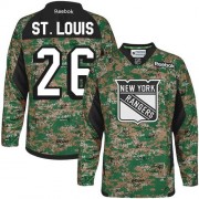 Reebok New York Rangers 26 Men's Martin St.Louis Camo Authentic Veterans Day Practice NHL Jersey