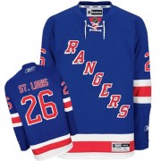 Reebok New York Rangers 26 Men's Martin St.Louis Royal Blue Premier Home NHL Jersey
