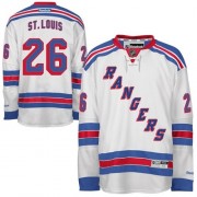 Reebok New York Rangers 26 Men's Martin St.Louis White Authentic Away NHL Jersey