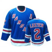 CCM New York Rangers 2 Men's Brian Leetch Royal Blue Authentic Throwback NHL Jersey