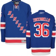 Reebok New York Rangers 36 Men's Mats Zuccarello Royal Blue Authentic Home NHL Jersey