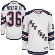 Reebok New York Rangers 36 Men's Mats Zuccarello White Authentic 2014 Stadium Series NHL Jersey