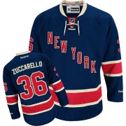Reebok New York Rangers 36 Youth Mats Zuccarello Navy Blue Authentic Third NHL Jersey