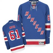 Reebok New York Rangers 61 Men's Rick Nash Royal Blue Authentic Home NHL Jersey
