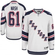 Reebok New York Rangers 61 Men's Rick Nash White Authentic 2014 Stadium Series NHL Jersey