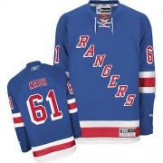 Reebok New York Rangers 61 Youth Rick Nash Royal Blue Authentic Home NHL Jersey