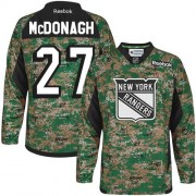 Reebok New York Rangers 27 Men's Ryan McDonagh Camo Premier Veterans Day Practice NHL Jersey