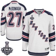 Reebok New York Rangers 27 Men's Ryan McDonagh White Authentic 2014 Stanley Cup 2014 Stadium Series NHL Jersey