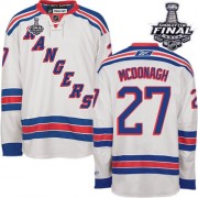 Reebok New York Rangers 27 Men's Ryan McDonagh White Authentic Away 2014 Stanley Cup NHL Jersey Reebok New York Rangers 27 Men's Ryan McDonagh White Authentic Away 2014 Stanley Cup NHL Jersey