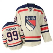 Reebok New York Rangers 99 Men's Wayne Gretzky Cream Authentic Winter Classic NHL Jersey