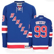 Reebok New York Rangers 99 Men's Wayne Gretzky Royal Blue Authentic Home NHL Jersey