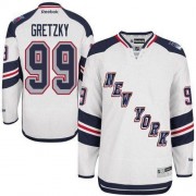 Reebok New York Rangers 99 Men's Wayne Gretzky White Premier 2014 Stadium Series NHL Jersey