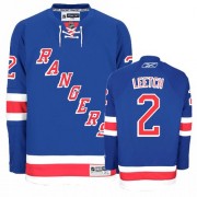 Reebok New York Rangers 2 Men's Brian Leetch Royal Blue Authentic Home NHL Jersey