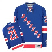 Reebok New York Rangers 21 Men's Derek Stepan Royal Blue Premier Home NHL Jersey